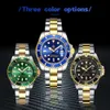 FANMIS mens luxury watch with rotatable bezel sapphire glass luminous quartz silver gold dual color stainless steel watch