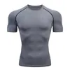 Men's T-Shirts Luxury T-shirt 2022 Short Fitness Compression Gym T-shirt Mens Slow Running Fitness Track and Field Clothing Sports T-shirt Free Delivery J240330