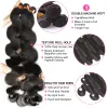 Wigs Body Wave Bundles Brazilian Hair Weave Bundles 3 4 Remy Hair Extensions 30 Inch Natural Color Loose Wave 100% Human Hair Bundles