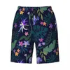 Shorts pour hommes maillots de bain nuit tropicale florale gymnase été fleurs imprimer plage pantalons courts hommes conception course à séchage rapide troncs