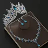 1pc Bride Rhileste Crown Alloy Rhileste Bands Hairs Banel Birthday Crown Collier Collier Boucles d'oreilles Trois pièces ACTIONS Z36C #