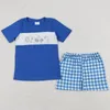 Kleidungssets Baby Jungen Kleidung Feuerwehrauto Sommer Outfits Boutique Kinder Designer Kurzarm Shorts Großhandel