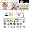 Components 1171Pcs Beads Kit with Earring Hooks Spacer Beads Pendants Charms Jump Rings for