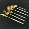 Conjuntos de talheres 36pcs rosa ouro conjunto de talheres de aço inoxidável louça de mesa cozinha talheres espelho colorido