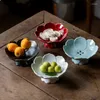 Tea Trays Lotus Fruit Plate Can Be Drained Basket Chinese Ceramic Snack Refreshment Buddha Household Dried