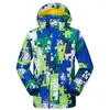 Лыжные куртки trvlwego на открытом воздухе лыжная куртка детская детская зимняя печать камуфляжа