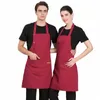 6 Farben Apr Korean Coffee Fr Shop Fi Restaurant Milch Tee Sartisan Backen Maniküre Hot Pot Shop Männer Womens Overalls G1l0 #