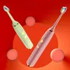 Güç diş fırçası, şarj edilebilir elektrikli diş fırçası 300 günlük pil ömrü 15 frekans dönüşüm modları üst düzey akıllı sonik diş fırçası
