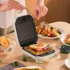 6 po électrique Sandwich Maker Breakfast Making Machine Toaster Sandwichs Waffles Taiyaki Takoyaki Donuts Pan Pan Moules de four