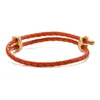 Bracelet HECHENG Bracelet en corde en cuir coloré pour femmes chaîne à la main réglable cadeaux de bijoux pour hommes