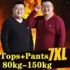 Sous-vêtement thermique homme longs Johns Largo hommes ensembles vêtements surdimensionnés pour vêtements Thermo ensemble polaire fine grande taille