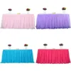 Tafelrok 5 kleuren Tutu Tule Cover Kerst Verjaardagsfeestje Baby Douche Servies Bruiloft Verzamelen