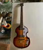 High quality 4 strings violin bass electric bass guitarmahogany body with flame maple top chrome plated hardware delivery2794011