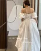 Oloey skromny prosty ślub DRES Off ramię ukochane koreańskie sukienki ślubne szata de Mariage formalny impreza Dr 23x5#