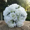 BOURDAL BRIDESMAID MARDI BOUQUET SILK BLANC FRS ROLES ARTIFICIAL BRIDE BOUTNIERE MARIAGE BOUQUET ACTORES DE MARIAGE F5GO #