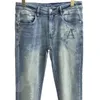 Nuovi jeans Grigio fumo Marchio di moda americano slim pantaloni primaverili ed estivi di alta qualità moda casual jeans leggeri di lusso