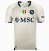 24/25新しいグレーSSCナポリサッカージャージースペシャルKvaratskhelia Lozano Osimhen Anguissa Naples Football Shirt Politano Maglia Meradona Minjae Men X-XXL