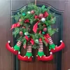 Fiori decorativi Ghirlanda a 4 gambe Simulazione Ghirlanda di frutta rossa Rattan Decorazioni per appendere la porta di Natale per ornamenti allegri 25/38/45 cm