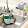 Kitchen Storage Sink Drain Basket Hanging Bag Faucet Dishwashing Sponge Shelf Supplies Pool Punching-free