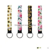 Keychains Lanyards 1 setis2pcs Neoprene Hand Sanitizer Bottle Holder Keychain Wristlet Matchning Leverans 30 ml Bottl Chapstick Drop DHMBC