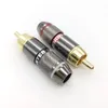 Direct Monster RCA Lotus Plug Audio Cable Plug Copper Plated RCA Welding Plug Self-Locking Cable 6.0mm