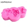 Moules de cuisson DANMIAONUO A1264021 Rose Fleur Gâteau Moule Fondant Outils Accessoires Formas De Silicone Para Bolo E Doces