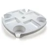 Summer Beach Paraply Table Round Plastic Tray With Cup Holders Snack Cup Pan For Garden Swimming Pool Patio Möbler Baser