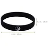 Suporte de pulso 2 Pcs Tai Chi Pulseira Homens Pulseiras de Silicone Yin Yang Mulheres Borracha Estilo Chinês Sílica Gel