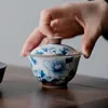 Zestawy herbaciarni czyste ręcznie malowane niebieskie Ceramiczne Ceramiczne Puchar