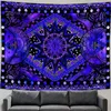 Tapisserier Färgglada Mandala Tapestry Wall Mount Tapiz Bohemian Style Living Room Witchcraft Dormitory Sheets Home Decor