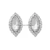 Dangle & Chandelier New Pattern Mticolor Oversized Rhinestone Stud Earrings Jewelry For Women Crystal Geometric Accessories Dhgarden Dhrdj