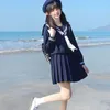 Donanma Denizci Kıyafet Japon Tarzı Okulu Üniforma Etek Kızlar JK Üniformaları Öğrenci Denizci Dr Korean Öğrenci Seifuku Cos Costume S8QT#