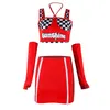 2024 Chinese Style Red Kpop Gogo Outfits Jazz Dance Costumes For Women Nightclub Bar Dj Performance Stage Rave Clothes DN13754 J85p#