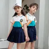 Uniforme d'école primaire Nouveaux enfants d'été Uniforme Performance Vêtements Ensemble pour enfants Classe Uniforme Sport Vêtements à manches courtes M0Yy #