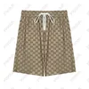 Summer Men's Beach Shorts Designer Shorts Light Luxury Classic Plaid Printed Casual Pants Seaside Sports Quick Dry Shorts M-2XL