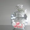 Vazen 300 Stuks Vaas Gevuld Met Parels Kerst Decor Voor Filler Decoraties Drijvende Kunstmatige Abs Faux Kralen Nep