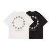 Summer China-chic Printed Round Neck T-shirt Mens Versatile Loose Short Sleeve Couple Half Backing Shirt