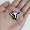 CowHead Spacer Beads silicone beads for cow head cartoon flat beads DIY for cow