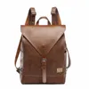 three Box Fi Men Backpack Vintage Male Backpack For Teenager School Bag Men Leather Busin Travel Bag Laptop Shop Bag v88v#