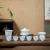 Zestawy herbaciarskie słodkie białe porcelanowe herbatę gościnny biuro goście ceramiczne okładka miska prosta mała