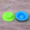 Dinnerware Sets Egg Cups Grade Silicone Dishwasher Safe Stand Holder Kitchen Supplies (Red/Pink/Orange/Yellow/Blue/Green)