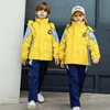 veste d'extérieur pour enfants personnalisée trois en e uniforme scolaire détachable avec des uniformes de maternelle en peluche et épaissis 61OF #