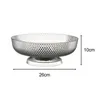 Decorative Figurines Fruit Basket Drip Tray Serving Bowl Large Round Vegetable Strainer Food