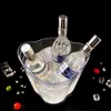 LED Ice Bucket 5L Large Capacity Lighted with Colors Changing for Party Home Bar Club Wine Beer Drinks Container 240315