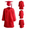 2pcs / Set Zipper Loose Graduati Robe Enfants École 2022 Graduati Cap Robe Costume Graduati Ceremy Uniforme X6qj #