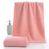 Handduk Soft Bath Washing Cleaning Swimming Bathing Tools Torra hår Vatten Absorberande Dubbelsidig korall Velvet Microfiber Handdukar