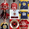 24s Irish TV Series Letterkenny Jersey 15 Powell 69 Shoresy 68 Clover 85 Nappy Boy 100% Anpassa Sömd ishockeytröja