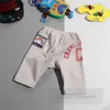 DD style Boys letter embroidery shorts fashion kids badge Elastic waist half pants designer children cotton casual shorts Z7428