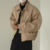 Men's Jackets Fashion Men Jacket Comfortable Casual Universal Lapel Collar Nude Color Trench Coat Windproof