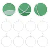 Hangers jojofuny rok sjaalhouder 10 stks plastic ronde cirkel hanger ondergoed ondergoed ring ring haak bikini badkleding